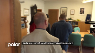 Eliška Rusková navštívila starostu Orlové