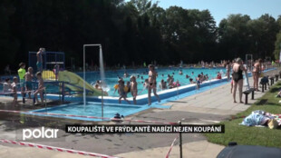 Letní koupaliště ve Frýdlantě nad Ostravicí nabízí nejen příjemné koupání