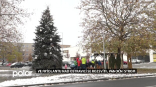 Frýdlant nad Ostravicí rozsvítil vánoční strom on-line