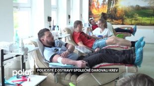 Moravskoslezští policisté společně darovali krev. Krevní centrum trápí její dlouhodobý nedostatek