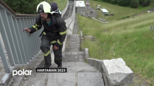 Soutěže hasičů v silovém víceboji Hartaman se účastnil i dvojnásobný mistr světa