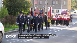 Muglinovské hasiče ocenil i generál Vlček, své kulaté výročí oslavili průvodem i medailemi