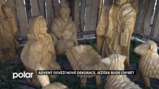Advent osvěží nové dekorace, jesličky v dřevěném betlémě budou prázdné