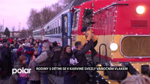 Z Karviné do Petrovic jezdil speciální vánoční vlak, zájem o projížďku byl obrovský