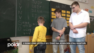 V rámci Dne učitelů se z žáků na ZŠ v Horní Suché stali na jeden den kantoři