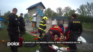 Dívka se topila v řece Ostravici ve Frýdku-Místku. Zachránili ji policisté a hasiči