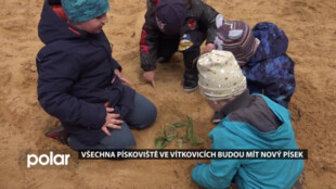 Děti ve Vítkovicích si budou hrát na novém hygienickém písku