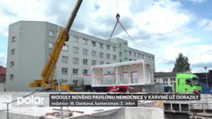 Karvinská hornická nemocnice staví modulárním systémem další pavilon