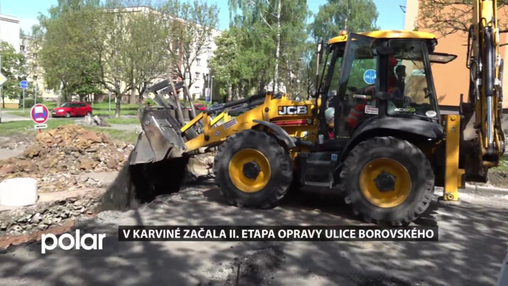 V Karviné začala II. etapa opravy ulice Borovského, první část je průjezdná