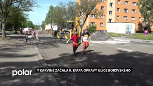 První část opravené ulice Borovského je průjezdná, uzavírka začala v dalším úseku