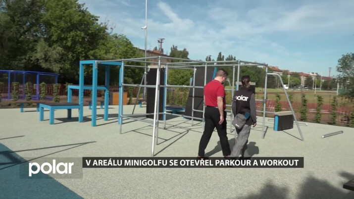 V areálu minigolfu se otevřel parkour a workout, děti se brzy mohou těšit i na trampolíny