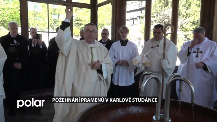 Biskup ostravsko-opavský požehnal prameny v Karlově Studánce při zahájení lázeňské sezóny