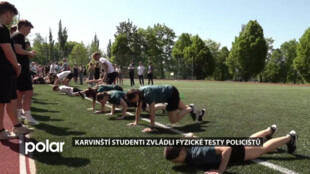 V Karviné se konala náborová akce Policie ČR, studenti prošli fyzickými testy