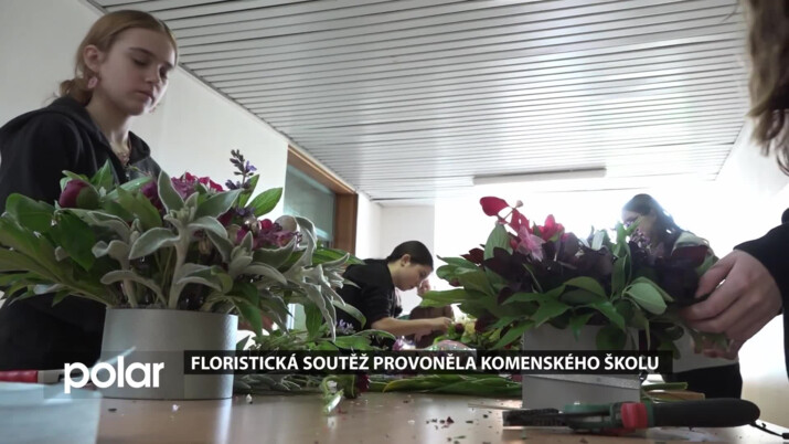 Floristická soutěž provoněla novou Komenského školu