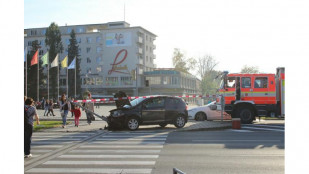 Opilá řidička nabourala v centru Havířova do semaforu