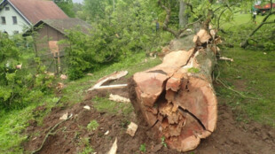 Bouřka potrápila hlavně hasiče na Bruntálsku a Rýmařovsku, řádil i blesk