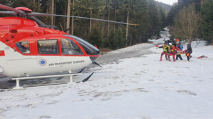 Mladý horal zkolaboval při výstupu na Lysou horu, letěl pro něj vrtulník