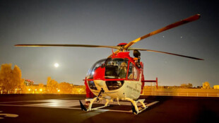 Ve Velkých Heralticích našli zraněného cyklistu, vrtulník ho přepravil do nemocnice