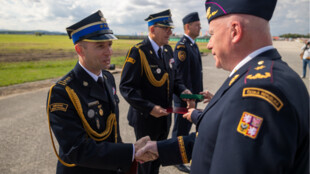 Na Dnech NATO se předávaly medaile Za zásluhy hasičů