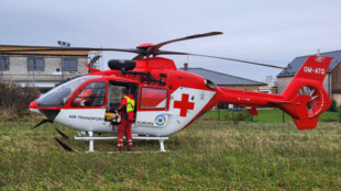 V Hlučíně spadl muž z lešení, do nemocnice letěl vrtulníkem