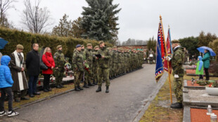Ostravské vojenské velitelství uctilo památku velitele výsadku Wolfram