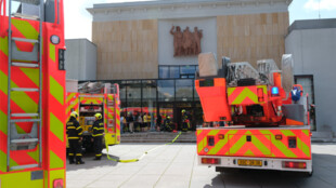 Požár v Kulturním domě Poklad. Hasiči cvičili zásah u takové události