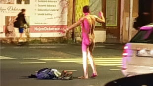 Naháč řídil dopravu na frekventované silnici v Opavě