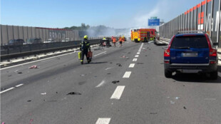Nehoda tří aut uzavřela dálnici D1 v Ostravě ve směru na Brno
