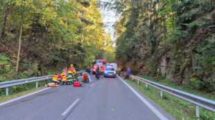 Motorkář se v zatáčce na Opavsku střetl se zvěří. Spolujezdkyni museli na místě oživovat svědci
