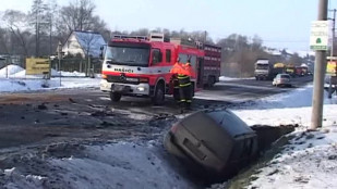 Dopravní nehoda na cestě k farmě Stonava