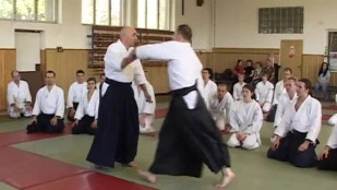 Trénink karvinského oddílu aikido