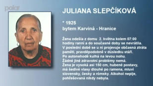 Policisté vyhlásili pátrání po Julianě Slepčíkové