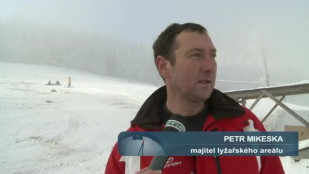 V lyžařském areálu  Opálená v obci Pstruží mají snowpark