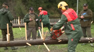 Dřevorubci měli mistrovství v obci Bílá