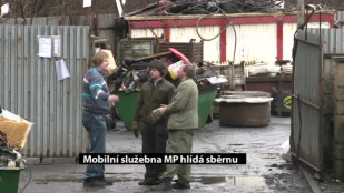 Výkup kovů i v noci. Sběrnu hlídá mobilní služebna MP