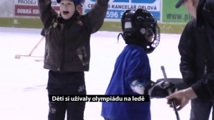 Děti si užívaly olympiádu na ledě