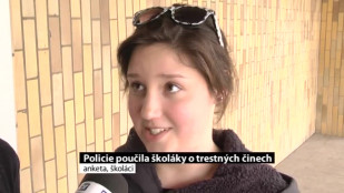 Orlovská policie poučila školáky nejen o trestných činech