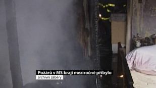 Požárů v MS kraji meziročně přibylo