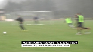 Bez komentáře - trénink fotbalistů FK Slavia Orlová