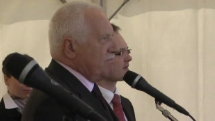 Prezident Václav Klaus navštívil Bruntál a Karlovu Studánku