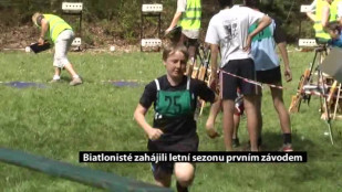 Biatlonisté zahájili letní sezonu prvním závodem