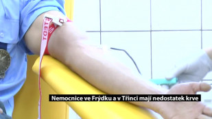 Nemocnice ve Frýdku a v Třinci mají nedostatek krve