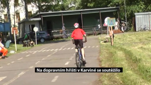 Na dopravním hřišti v Karviné soutěžili malí cyklisté