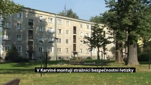 Strážníci v Karviné montují bezpečnostní řetízky