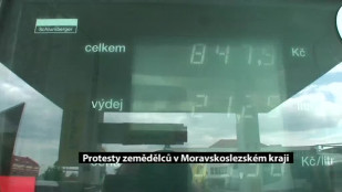 Protesty zemědělců v MS kraji a Novém Jičíně