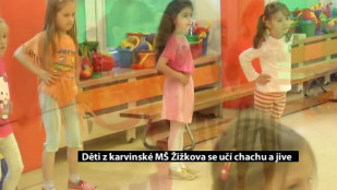 Děti z karvinské MŠ Žižkova se učí chachu a jive