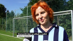 Žáci SK Stonava sehráli zápas proti rodičům