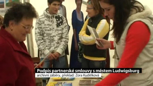 Podpis partnerské smlouvy mezi Ludwigsburgem a Novým Jičínem