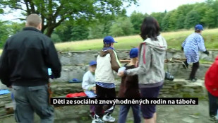 Děti ze sociálně znevýhodněných rodin na táboře