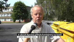 V ulicích Karviné přibyly kontejnery na textil